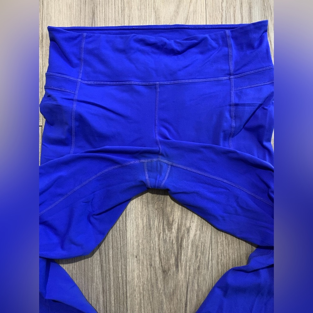 Athleta Cropped Leggings, Blue, L (large) - Picture 5 of 7